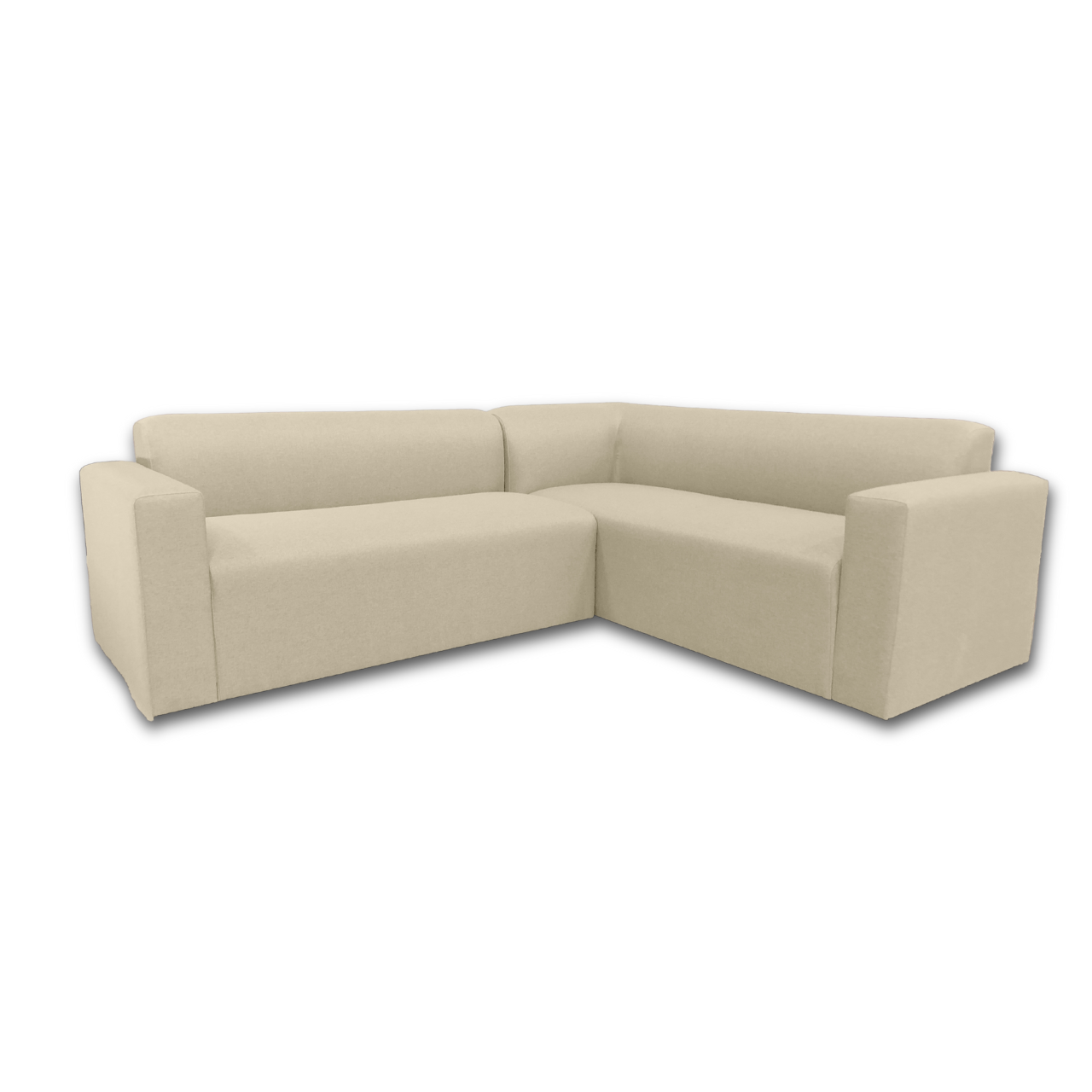 Ben L-Shaped Corner Couch with a sleek and modern design, perfect for spacious seating.