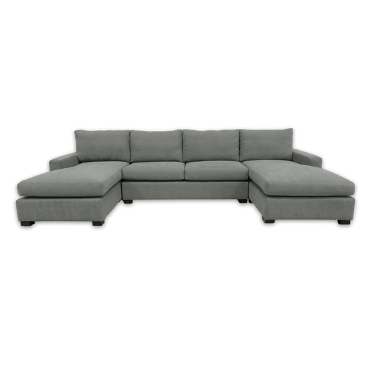 Semi-modular Casey U-Shaped L-Shaped Couch, perfect for large living spaces.