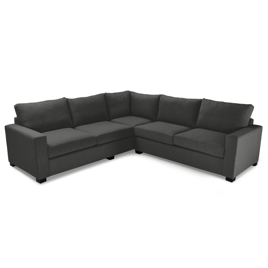 Modern Mexico L-Shaped Corner Couch with thin arms, perfect for contemporary living spaces.